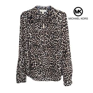 Michael Kors (NWOT) Long Sleeve Half Zip Top Size Large